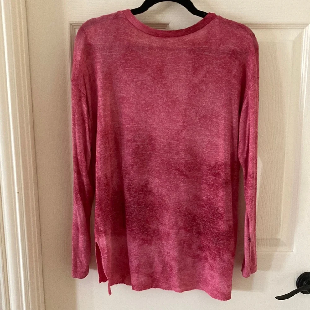 American Eagle Tie Dye Pink Ultra Soft Pullover Sweater Top Blouse Small S EUC